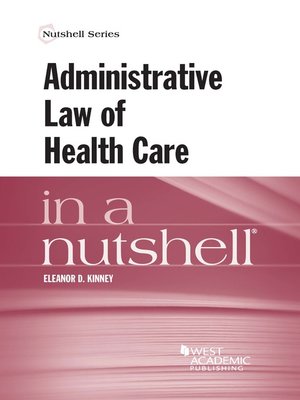 cover image of Administrative Law of Health Care in a Nutshell